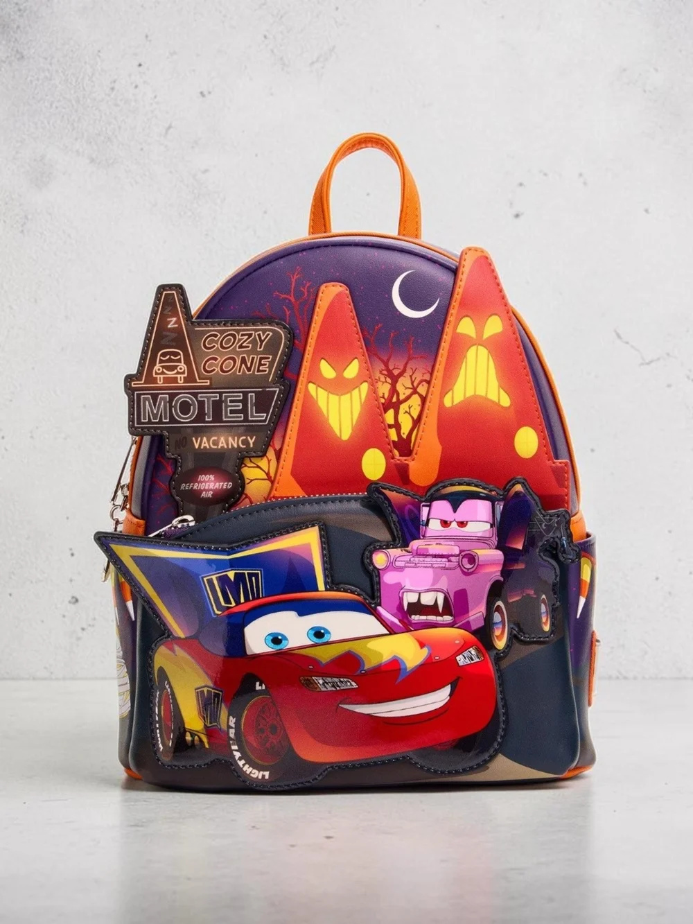 Loungefly Disney Pixar Cars Halloween Glow Mini Backpack BoxLunch Exclusive Nwt